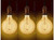 (case of 3 bulbs) GE Lighting 48631 Vintage LED G40 Light Bulb, Warm Candlelight, Amber Glass, 60 watt equivalent using only 5.5 watts, 400 lumens, Dimmable, Vintage Style LED Light Bulb