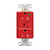 Eaton Wiring TR8362RDS 20 Amp Surge Protection Receptacle with Audible Alarm and LED Indicators, Red, Hospital Grade Tamper Resistant, 