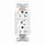 Eaton TRIG8362WS 20 Amp TVSS Surge Protection Duplex Receptacle w/Alarm and LED Indicators, Hospital Grade, Tamper Resistant, White, w/ LED indicators to verify surge protection and ground, 20A 125V