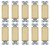 (case of 10) EATON 7504V-BOX 7500 Decorative Standard Rocker Switch, 120/277 Vac, 15 A, 4 Position, 4-way, Ivory