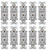 (case of 10) Eaton TR5362CDGY Heavy Duty Industrial Specification Duplex receptacle, Dual Control, 20 Amp, Tamper Resistant, Auto Grounding, GRAY, 2 Pole 3-Wire, 125V