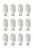 (case of 12 bulbs) GE 2W LED T5 20 Watt Equivalent 170 Lumens Warm White Wedge LED 3000K Landscape Light 