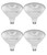 (4 bulbs) GE Lighting refresh LED Outdoor Floodlight, Daylight, PAR38, 15 watt, 1200 lumen (90 watt replacement) LED flood light, Dimmable