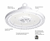 Hubbell Industrial Lighting LED High Bay CRN-40MM-EDU-OCS, 120-277V, 150 watt, 21,000 lumen, 4000K, with microwave occupancy sensor, IP65 wet location rated