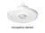 Hubbell Industrial Lighting LED High Bay CRN-40MM-EDU-OCS, 120-277V, 150 watt, 21,000 lumen, 4000K, with microwave occupancy sensor, IP65 wet location rated