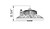 Hubbell Industrial Lighting LED High Bay CRN-40MM-EDU-OCS, 120-277V, 150 watt, 21,000 lumen, 4000K, with microwave occupancy sensor, IP65 wet location rated