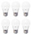 (6 bulbs) GE Lighting LED A15 Light Bulb, 40 Watt Equivalent, Daylight 5000K, Dimmable Ceiling Fan Light Bulb, 300 lumens