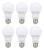 (6 bulbs) Sylvania LED 60 watt equivalent A19 Soft White, 9 watts, 800 lumens, Dimmable, Indoor / Outdoor LED Light Bulb
