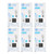 (case of 6) GE 69115 LED A19 Light Bulb, Dimmable, 6 watt, 480 lumens, Medium Base, 2700K Warm White