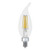 (2 bulbs) GE LED Chandelier Bulb, 3.5 watt, 300 lumen, candelabra base, Dimmable, Soft White