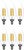 (6 bulbs) GE ultra bright LED 100 watt equivalent CA12 Daylight Dimmable Decorative Candle Light Bulb  