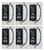 (case of 6) GE 66970 - Lightech 150 watt Output 120 volt Input Electronic Halogen Transformer (LET-151-24V), Dimmable