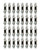 (case of 100) Eaton Wiring 15 Amp Toggle Switch, Single-Pole, Black