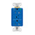 Eaton Wiring 20 Amp TVSS Surge Protection Receptacle w/Alarm & LED Indicators, Hospital Grade, Blue