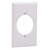 (case of 10) Eaton PJ724W Mid-Size Polycarbonate 1-Gang Power Outlet Wallplate, White