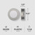 (case of 15 total pucks) GE 4 Watt Dimmable Modern Easy Linking Corded Electric ‎Ceiling Mount Plastic 5,0000 Hour 3.1 Inch Diameter LED Puck Lights, Set of 5, Silver
