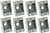 (quantity of 8) Eaton Wiring Devices 1116-SP single gang weatherproof Outlet Box,  1-gang FS Electrical Box, 3 holes