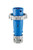 Eaton Arrow Hart AH430P9W Pin and Sleeve plug, IP69K Rated, #10 -#2 AWG, 30A, 3Ø 250V, Back wire, Blue, IP67, Nylon, Three-pole, Four-wire, grounding, Male, 5 HP, Nylon, Three-phase