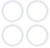 (case of 4) Signify Lightolier LED Surface Mount Downlight, 5 inch round, 700 lumen,  11 watt, selectable Color, 2700K, 3000K, 3500K, 4000K & 5000K, Triac Dimming, 120V, SD5R7ESCT1W