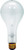 GE Lighting 72548 200-Watt 3240/2460-Lumen PS30 Incandescent Light Bulb, Inside Frost