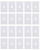 (quantity of 20) EATON PJS1W Arrow Hart PJS1W Mid Size ScrewLess Wall Plate, 1 Gang, 4-7/8 in L X 3-1/8 in W X 0.08 in T, White