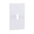 (quantity of 20) EATON PJS1W Arrow Hart PJS1W Mid Size ScrewLess Wall Plate, 1 Gang, 4-7/8 in L X 3-1/8 in W X 0.08 in T, White