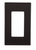 Eaton Wiring 1-Gang Decorator Wall Plate, Nylon, Standard, Black