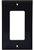 Eaton Wiring 1-Gang Decorator Wall Plate, Nylon, Standard, Black