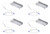 (case of 4) Philips Lightolier LED Flat Downlight, 8 inch round wafer, 1300 lumen, 18 watt, TRIAC Dimming, Field Selectable Color Temp (2700K, 3000K, 3500K, 4000K, 5000K), White, 120V, wafer thin,  FD8R13ESCT1W 