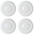 (case of 4) HALO 4 inch Backlit LED Surface Ceiling Mount Light, White Trim, 3000K Soft White, 600 lumens, 8 watts, BLD406930WHR