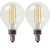 GE Lighting 24535 Clear Finish Light Bulb Dimmable LED Daylight Decorative G16.5 Globe 4 (40-Watt Replacement), 350-Lumen Candelabra Base, 2-Pack, Soft White, 2 Piece