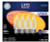GE Lighting 92677 Decorative LED Light Bulbs, Soft White, Clear, 300 Lumens, 3.5-Watts, 4-Pk.
