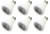 (case of 6) GE 93107782 Par20 LED Reflector Flood, Dimmable 7 watt 430 lumens LED Light Bulb