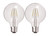 GE Lighting 23192 Clear Finish Light Bulb Dimmable LED G25 Decorative Globe 4 (40-Watt Replacement), Energy-Star Rated, 350-Lumen Medium Base, 2-Pack, Soft White, 2 Count
