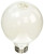 GE 25016 Medium-Base Frost G25 Globe Dimmable LED Bulb, Soft White, 5.5W, 2-Pk