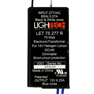 Bit Let Transformers GE Lightech LET-75W-12V-RSL Electronic Transformer - AC Dimming ...
