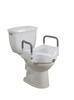 Drive Medical Elevated Raised Toilet Seat with Removable Padded Arms, Standard Seat Drive Medical Elevated Raised Toilet Seat with Removable Padded Arms, Standard Seat