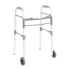 Drive Medical Two Button Folding Universal Walker with 5" Wheels Drive Medical Two Button Folding Universal Walker with 5" Wheels