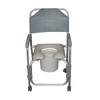 Drive Medical Lightweight Portable Shower Commode Chair with Casters Drive Medical Lightweight Portable Shower Commode Chair with Casters