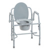Drive Medical Steel Drop Arm Bedside Commode with Padded Arms Drive Medical Steel Drop Arm Bedside Commode with Padded Arms