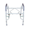 Drive Medical Steel Drop Arm Bedside Commode with Padded Seat and Arms Drive Medical Steel Drop Arm Bedside Commode with Padded Seat and Arms