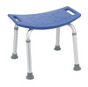 Drive Medical Bathroom Safety Shower Tub Bench Chair, Blue Drive Medical Bathroom Safety Shower Tub Bench Chair, Blue