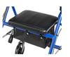 Drive Medical Adjustable Height Rollator with 6" Wheels seat
