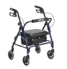 Drive Medical Aluminum Junior Rollator with 6" Casters Blue