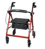 McKesson Lightweight Folding Aluminum Rollator with Adjustable Height
