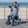 Drive Medical Elevate Upright Walker lifestyle seated