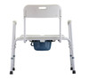 Nova Heavy Duty Commode with Back & Extra Wide Seat back