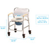 Nova Shower Chair And Commode With Wheels specifications