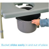 Nova Heavy Duty Bariatric Commode with Extra Wide Seat easy to remove bucket