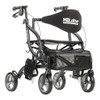 MD by Drive Fusion 2 in 1 Rollator/Transport Chair black
